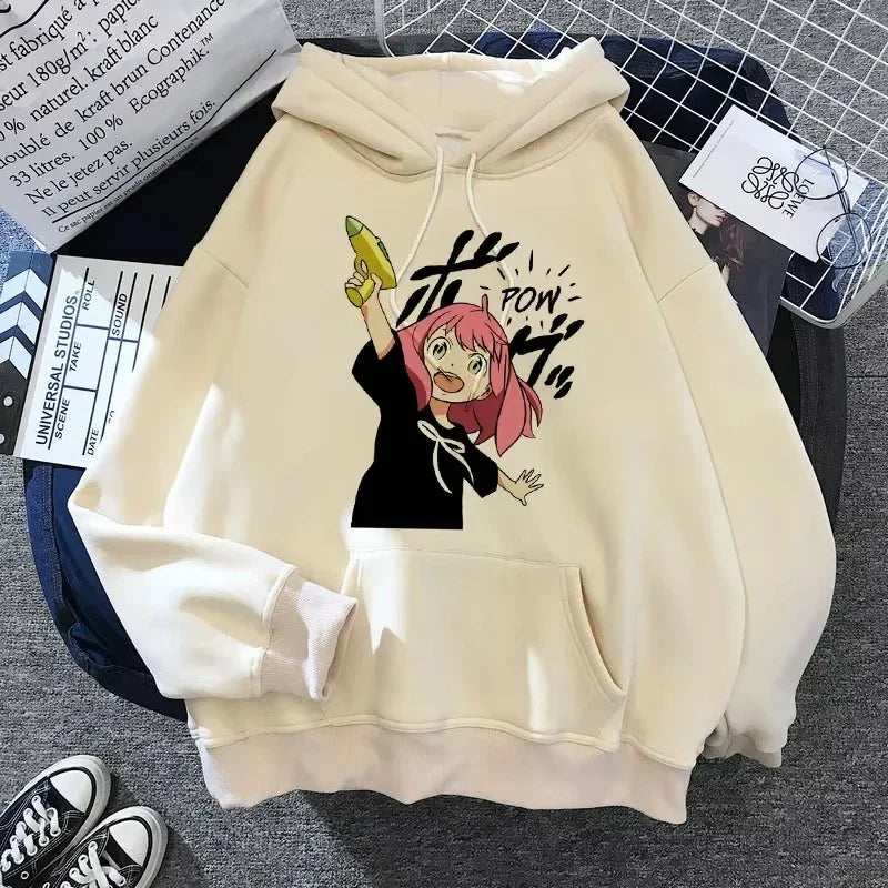 Spy x Family Shooting Anya Forger Beige Hoodie