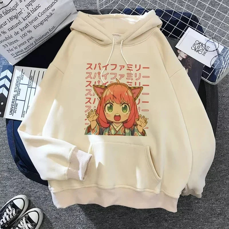 Spy x Family Anya Forger Beige Hoodie