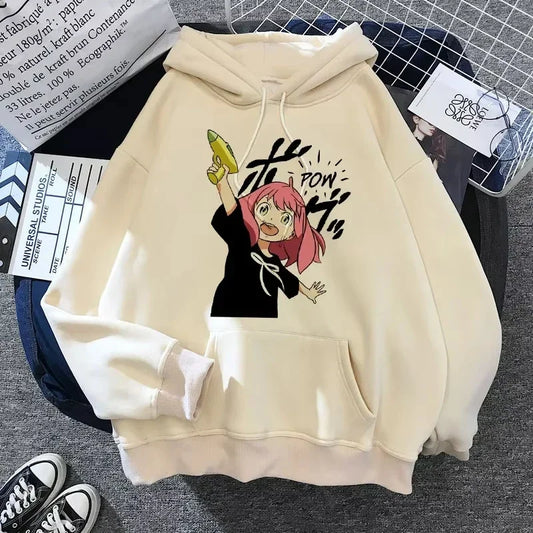 Spy x Family Shooting Anya Forger Beige Hoodie