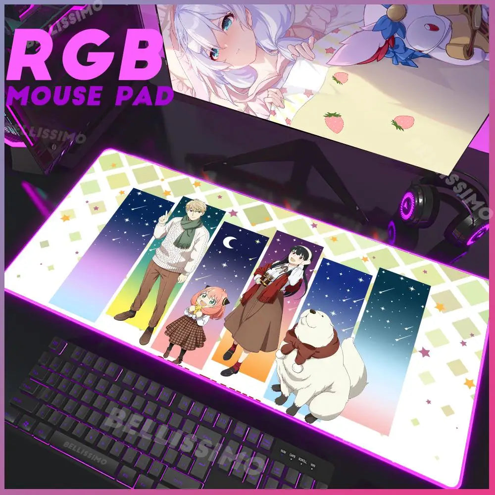 Spy x Family Fresco RGB Desk Mat