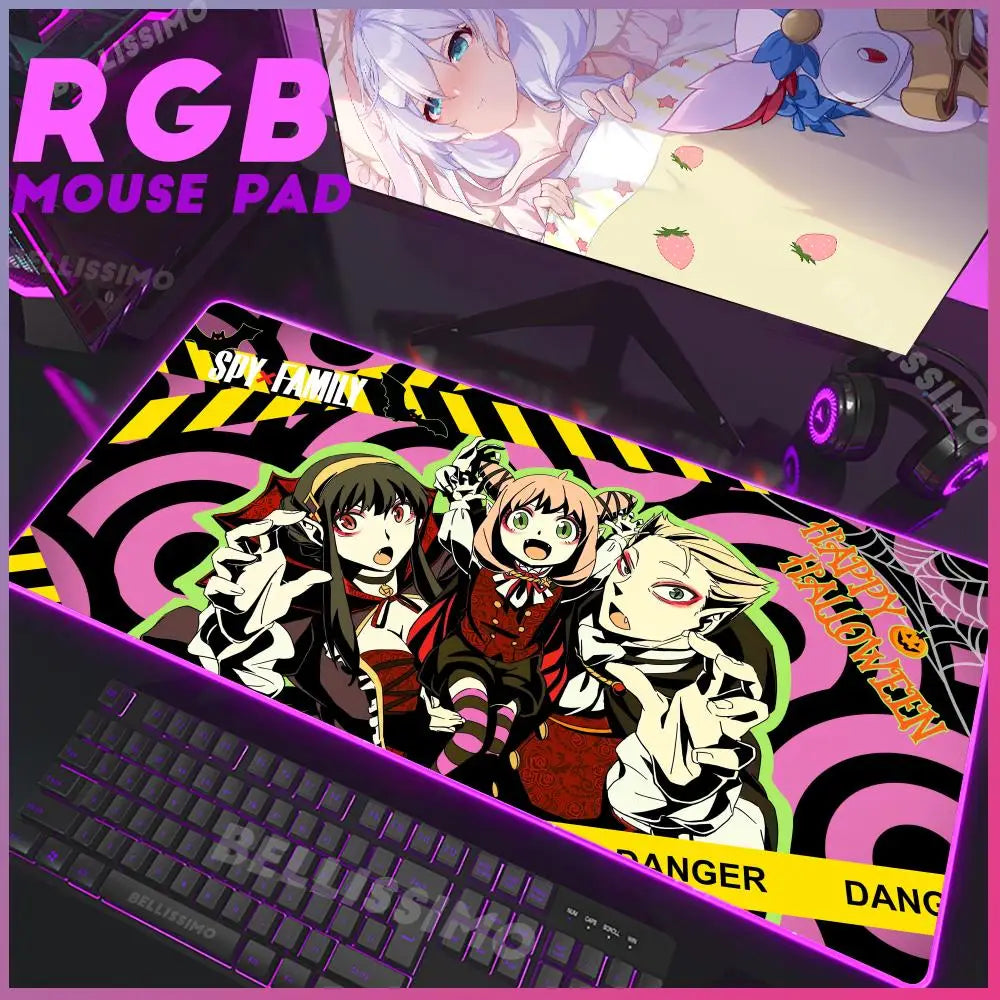 Spy x Family Halloween RGB Desk Mat