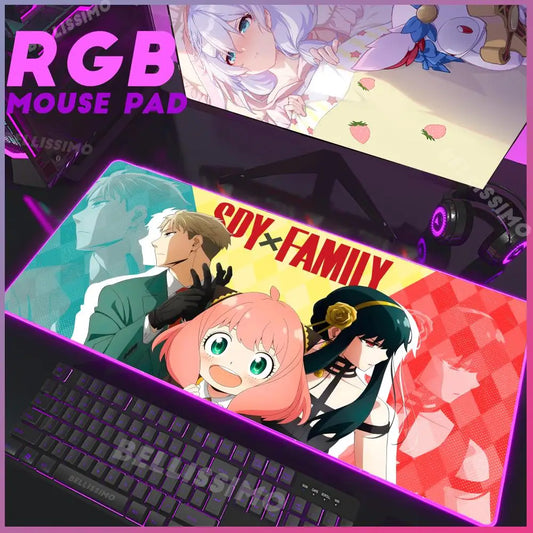 Spy x Family Main Theme RGB Desk Mat