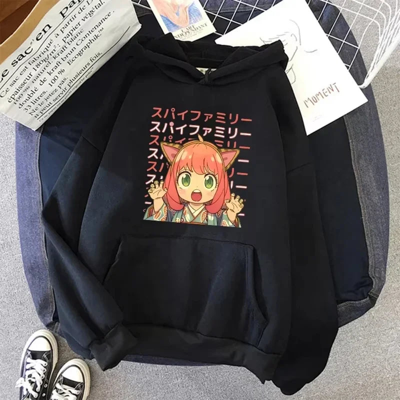 Spy x Family Anya Forger Black Hoodie