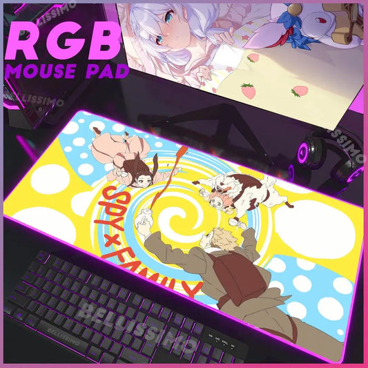 Spy x Family Parachuting RGB Desk Mat