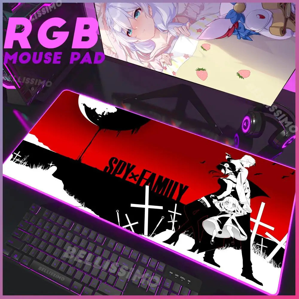 Spy x Family Dark Family RGB Desk Mat